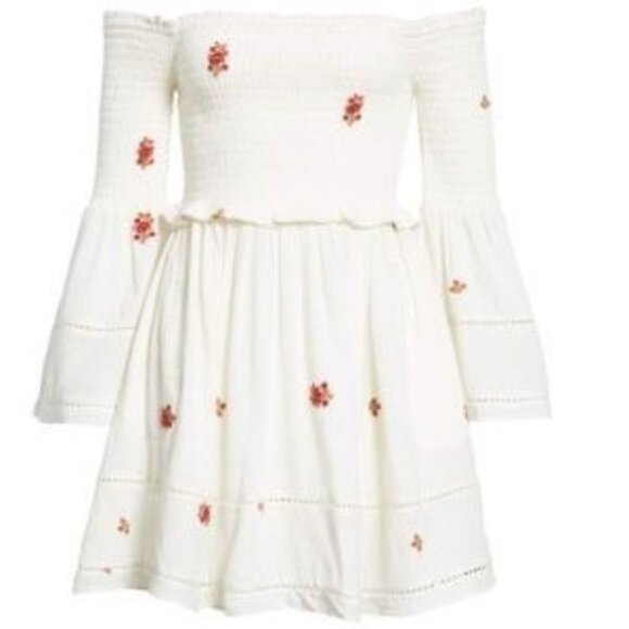 NWOT FREE People Counting Daisies Embroidered Dress Size S - Picture 4 of 8